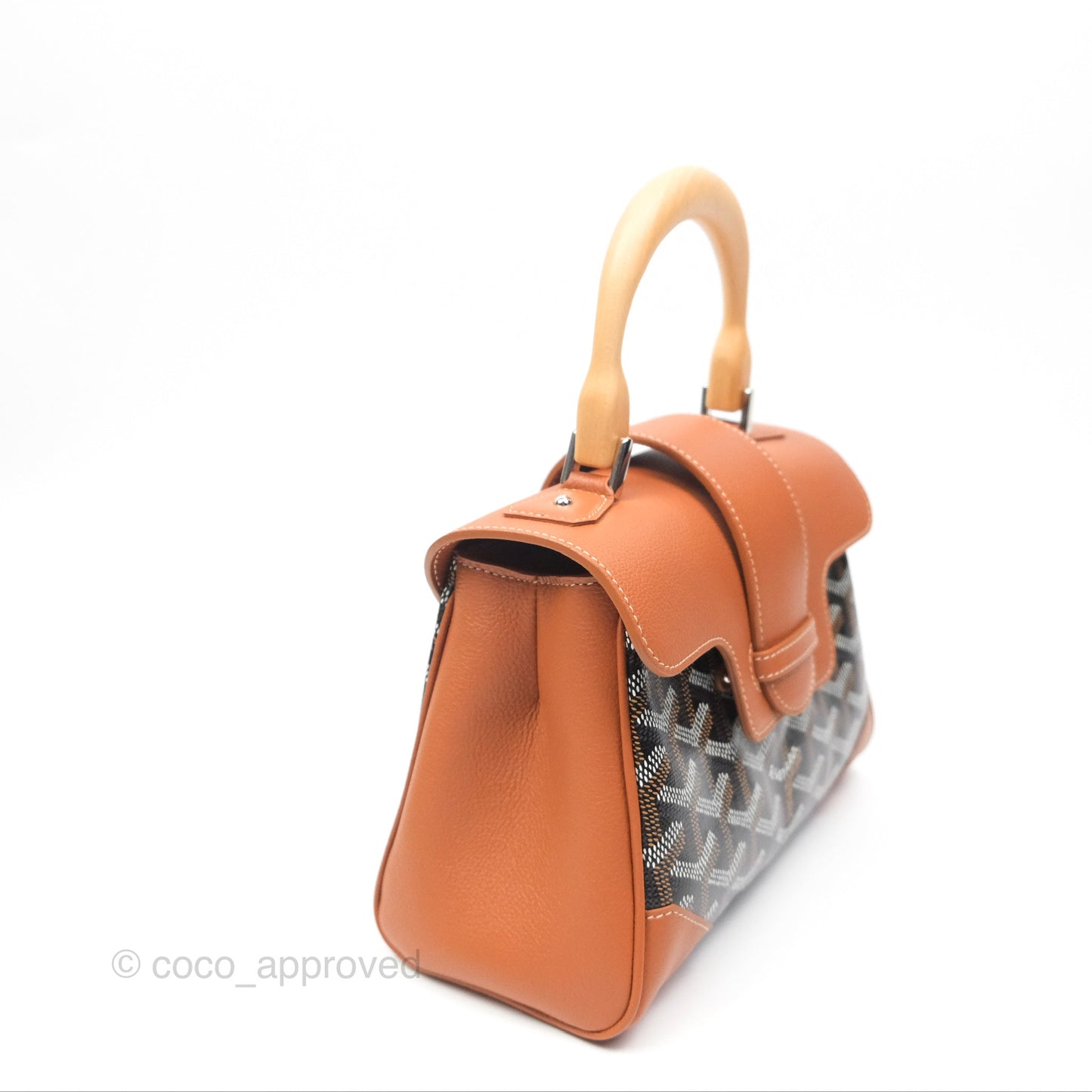 Goyard Saïgon Mini Bag Tan Goyardine Canvas/Chevroches Calfskin