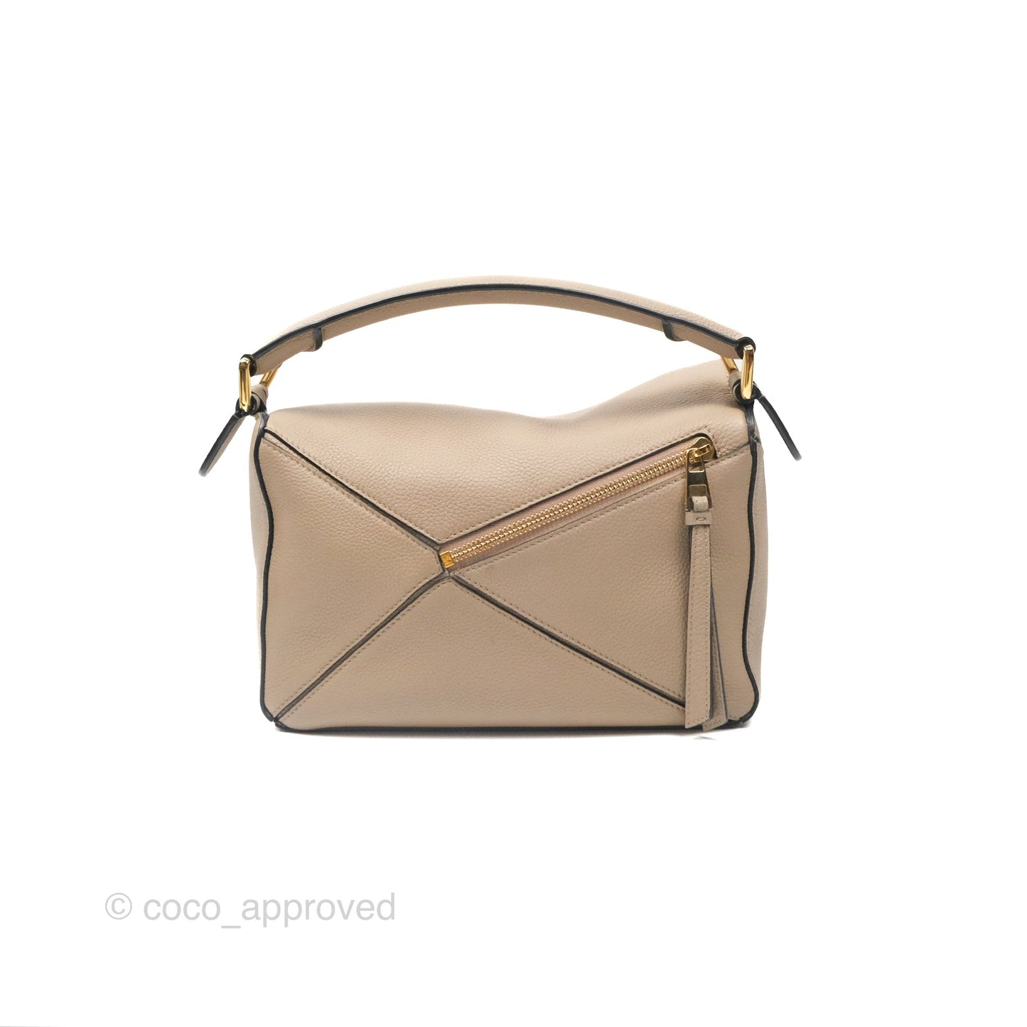 Loewe Small Puzzle Bag Sand Mink Grained Calfskin