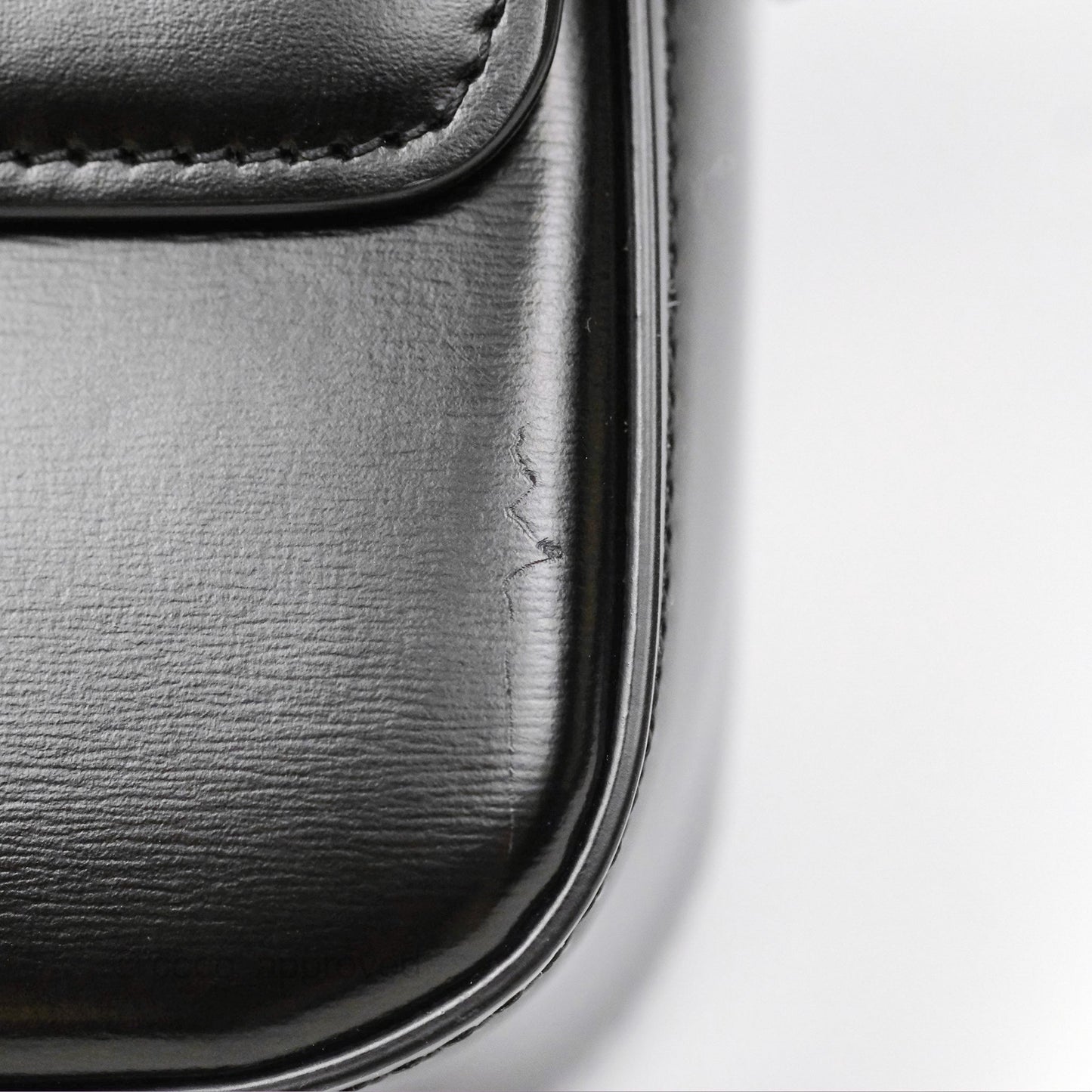 Celine Triomphe Shoulder Bag Black Calfskin