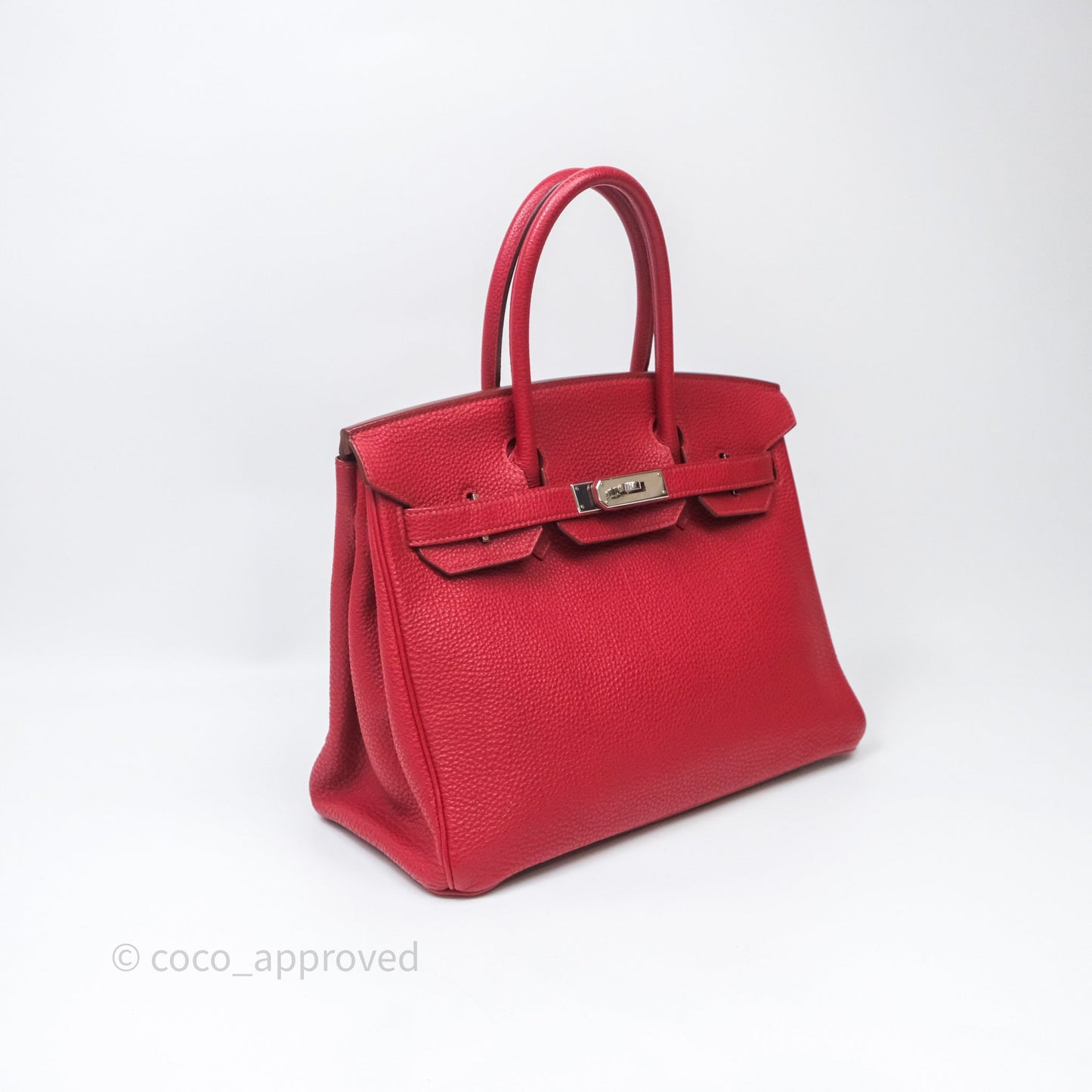 Hermès Birkin 30 Rouge Togo Palladium Hardware