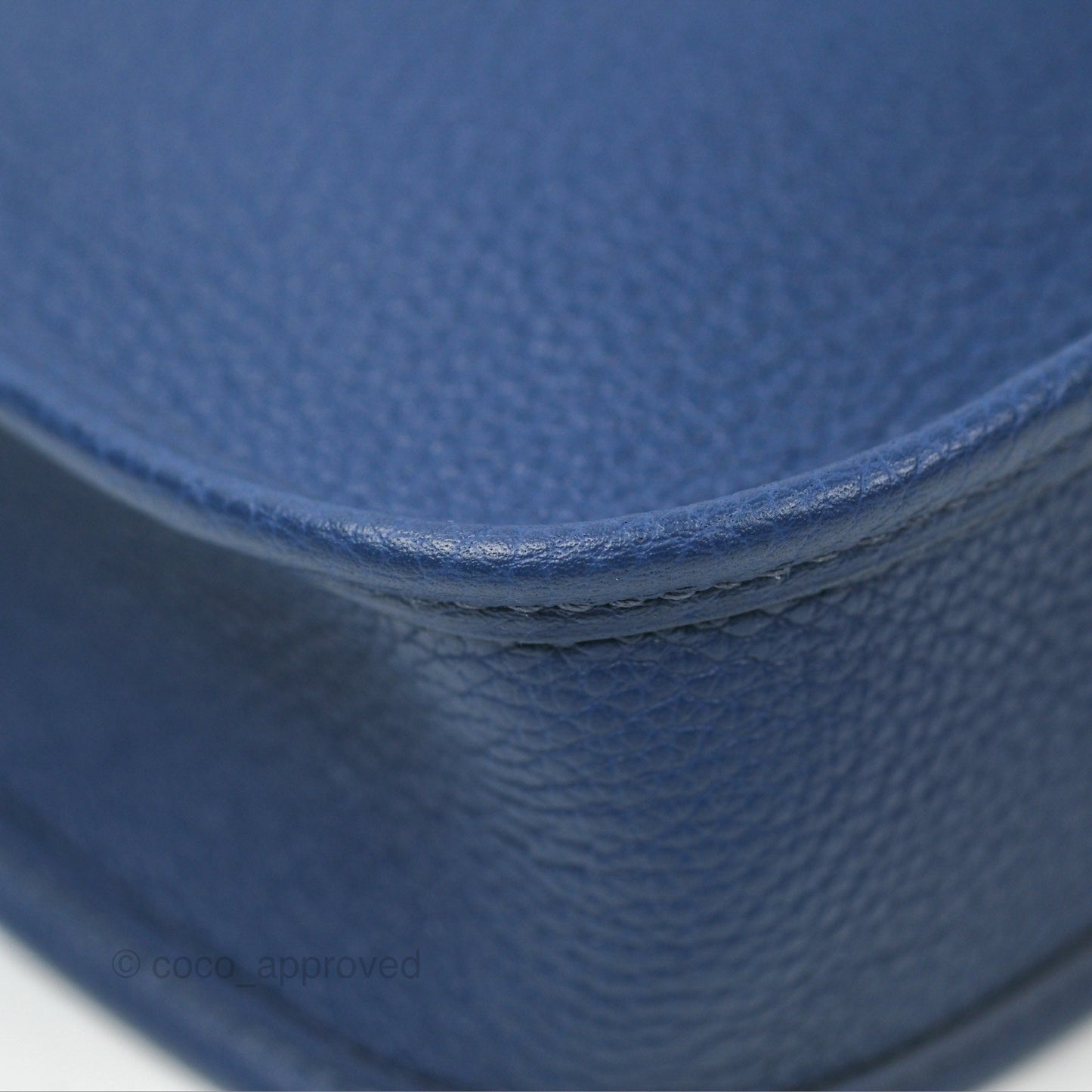 Hermès Mini Evelyne 16 Bleu Saphir Taurillon Maurice Sangle Flipperball Palladium Hardware