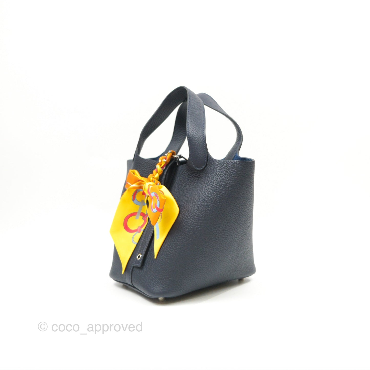 Hermès Picotin 18 Lock Bleu Nuit 2Z Palladium Hardware