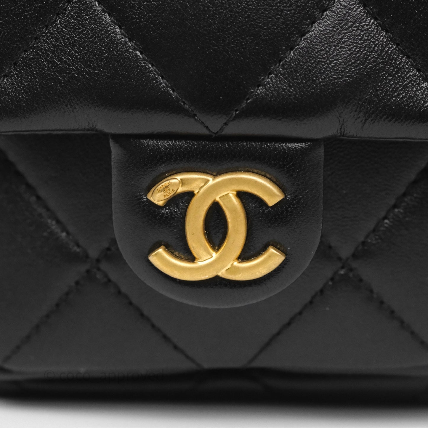 Chanel Quilted Large Trendy Double Pocket Hobo Black Lambskin Gold Hardware