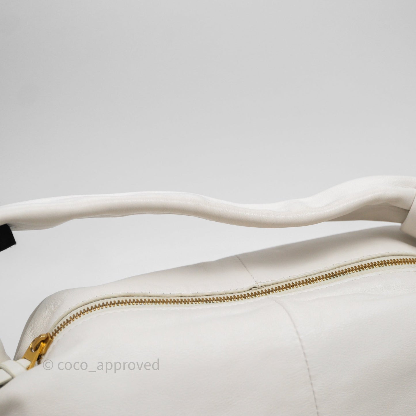Bottega Veneta Double Knot Leather White Bag