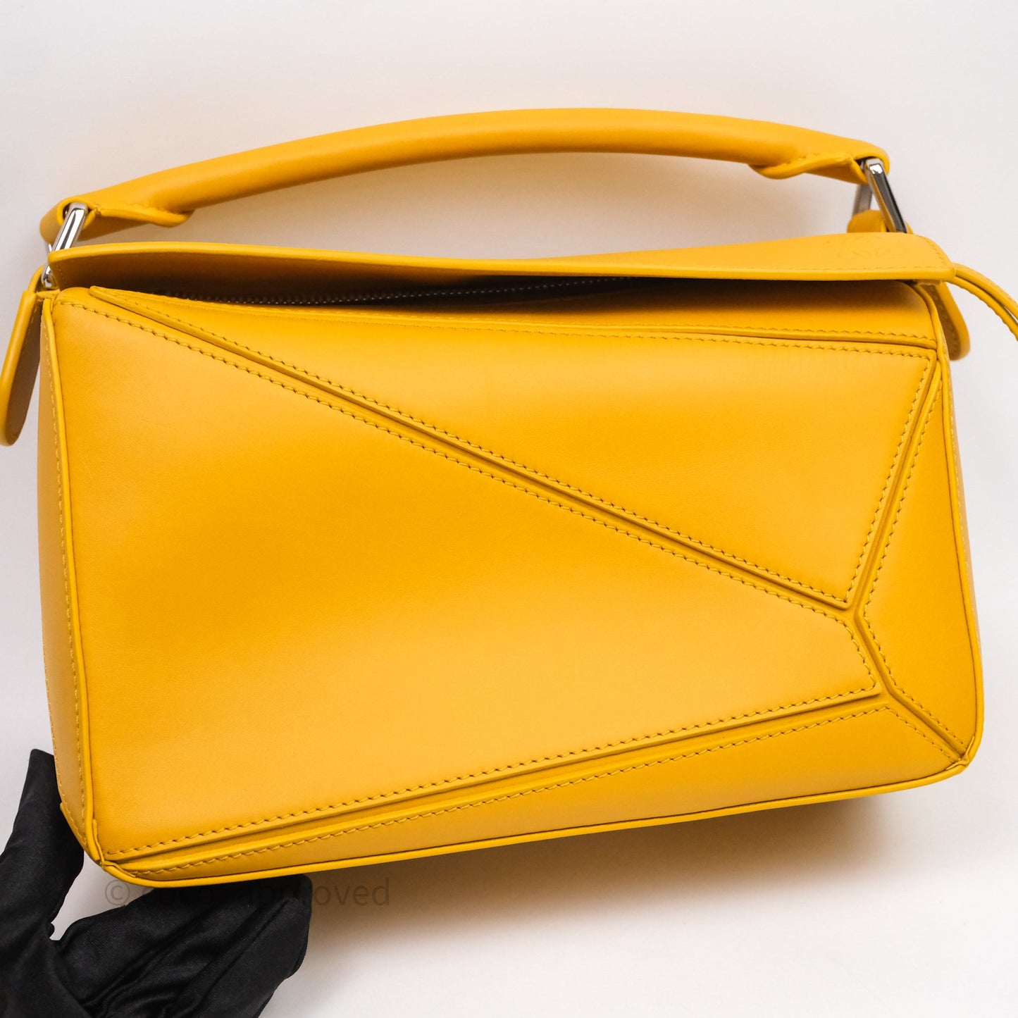 Loewe Small Puzzle Bag Sunflower With Logo Strap