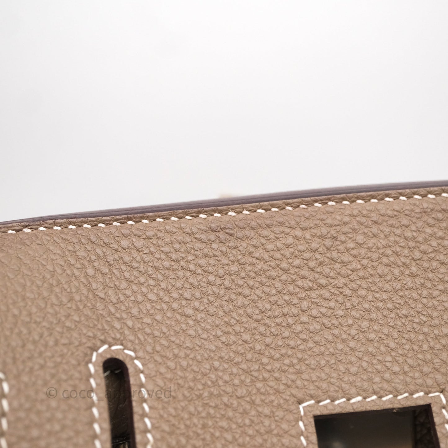 Hermès Hac a Dos PM Backpack Etoupe 18 Togo Palladium Hardware