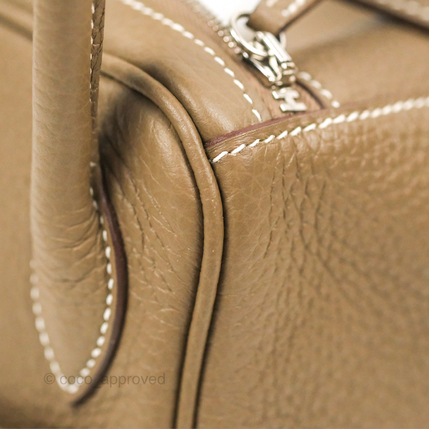 Hermès Lindy 26 Etoupe Clemence Palladium Hardware