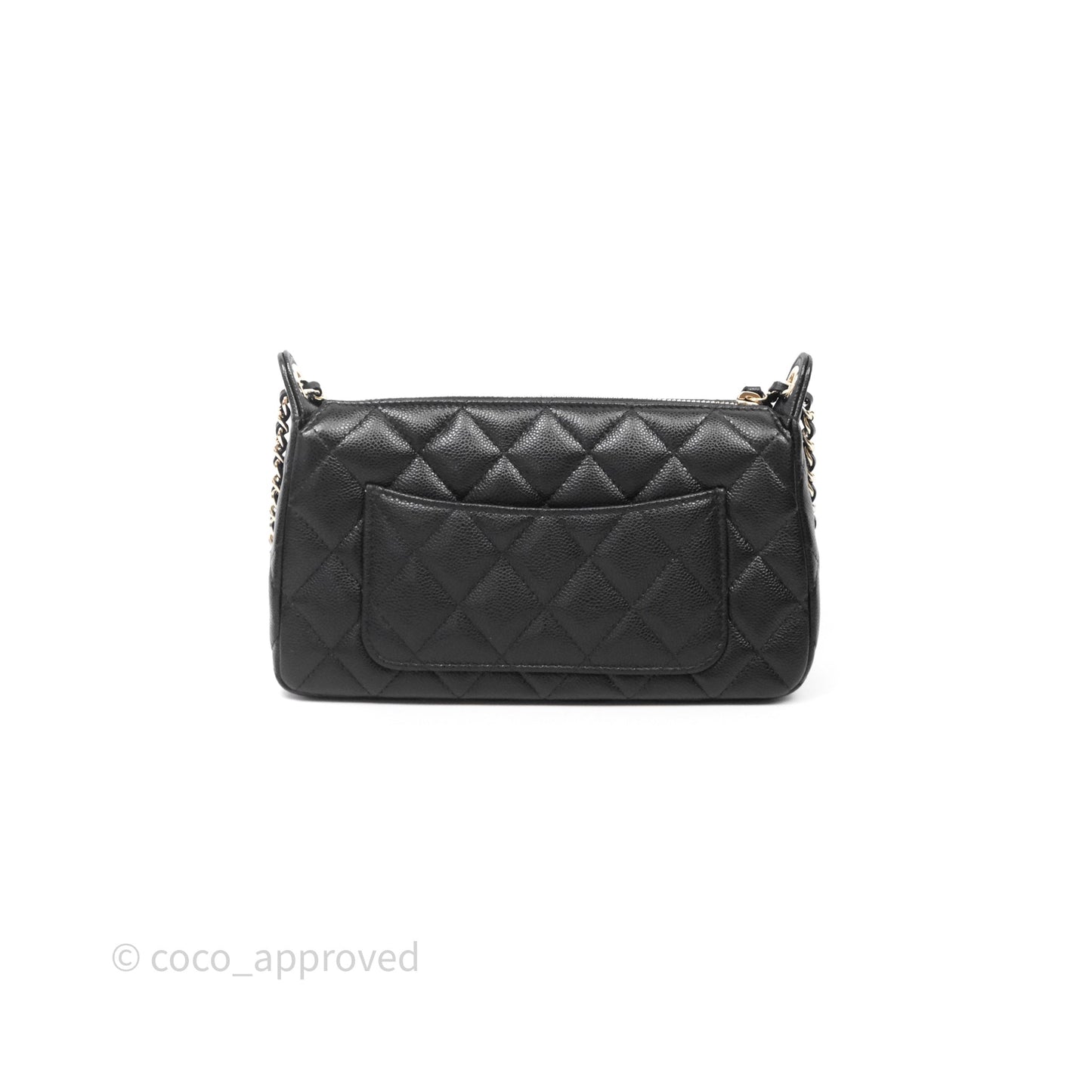 Chanel Clutch on Chain Black Caviar Gold Hardware