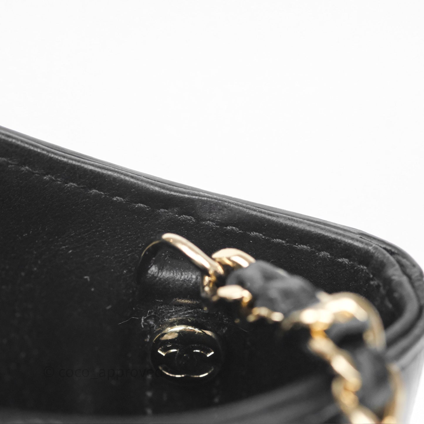 Chanel Nano 31 Black Shiny Calfskin Gold Hardware