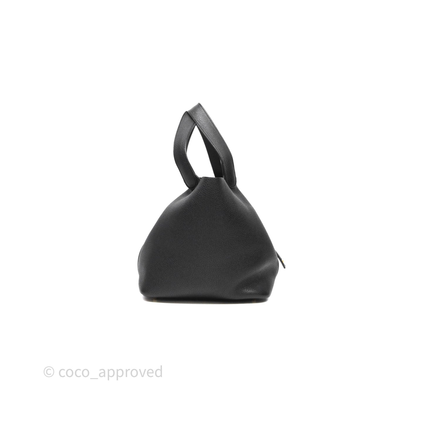 Hermès Picotin 22 Black Noir 89 Clemence Gold Hardware