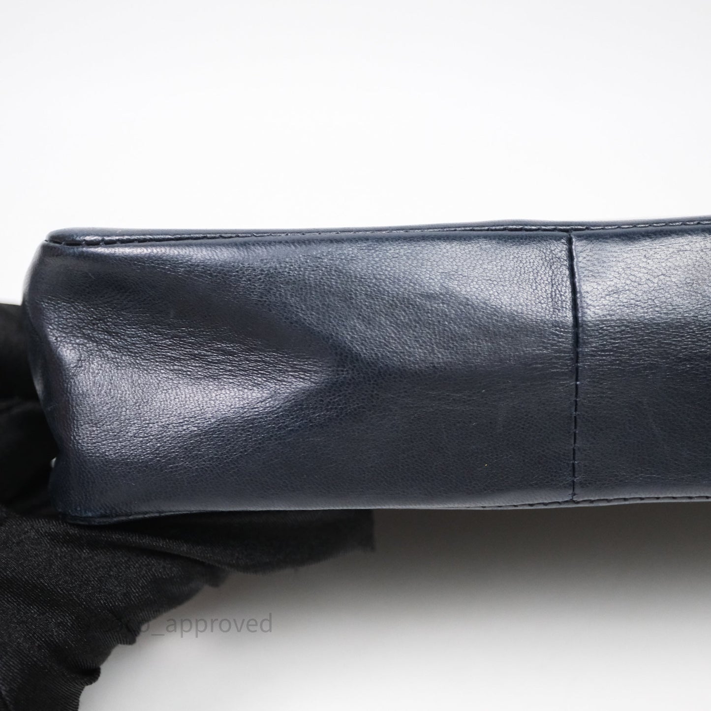 Chanel Vintage 31 Navy Lambskin 24K Gold Hardware