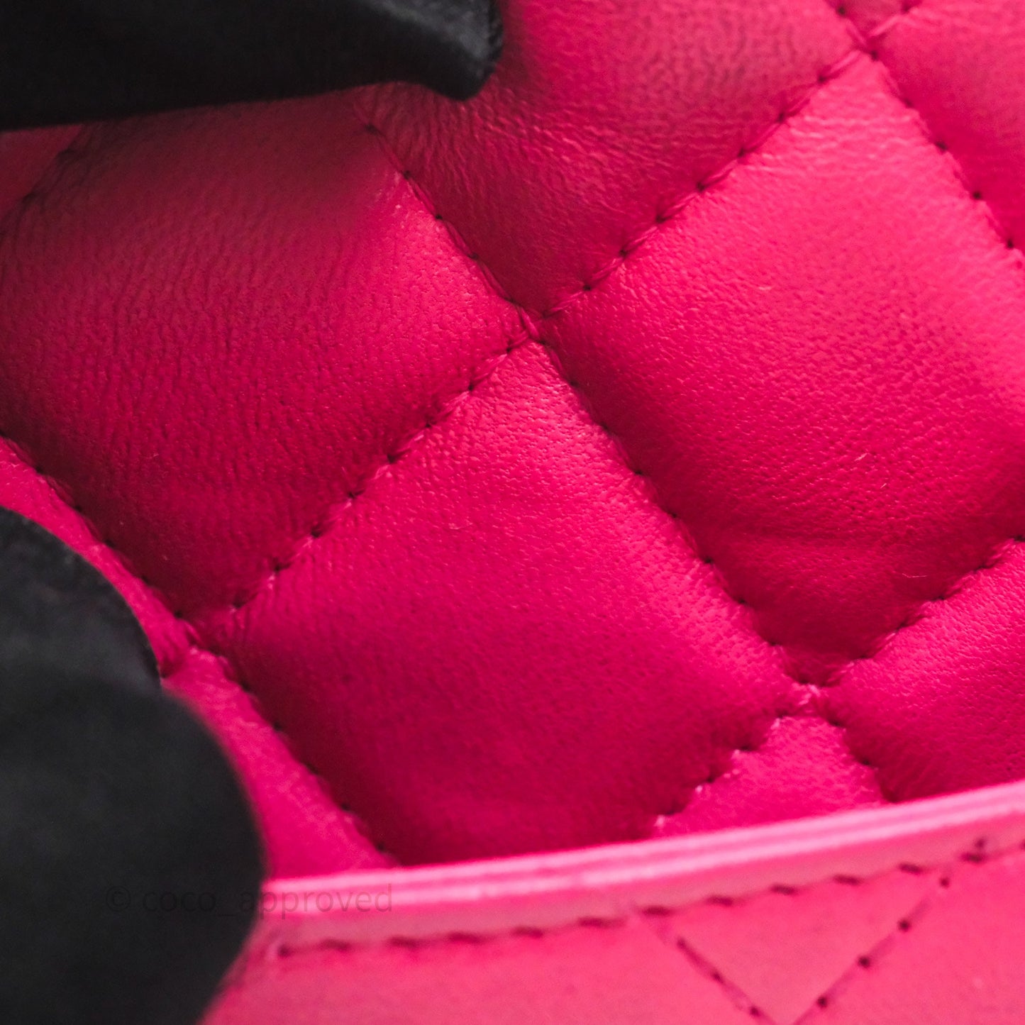 Chanel Quilted Wallet on Chain WOC Pink Lambskin Silver Hardware