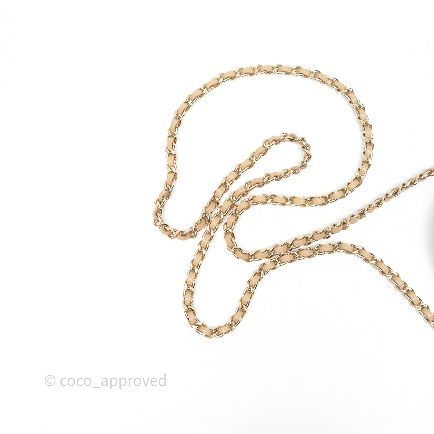 Chanel Nano 31 Beige Shiny Lambskin Gold Hardware