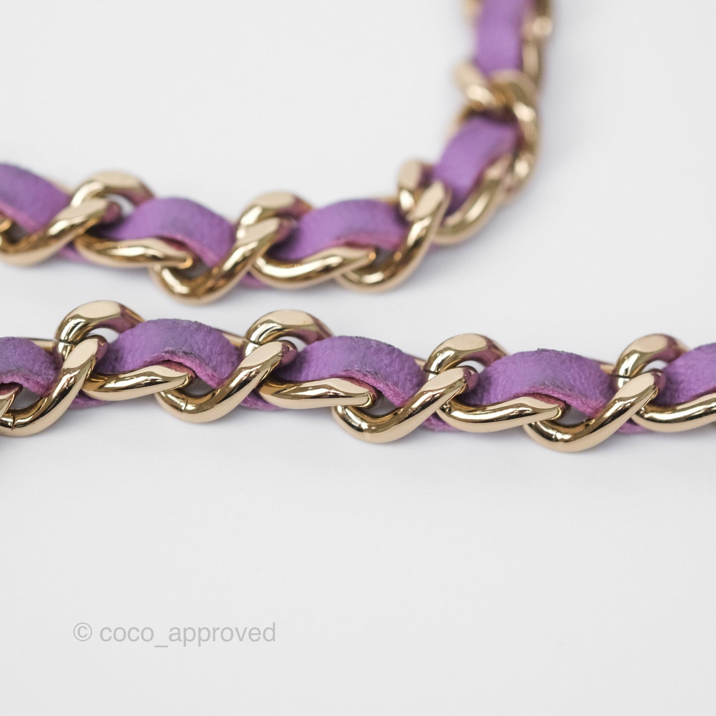 Chanel Small Heart Bag Purple Lambskin Gold Hardware 22S