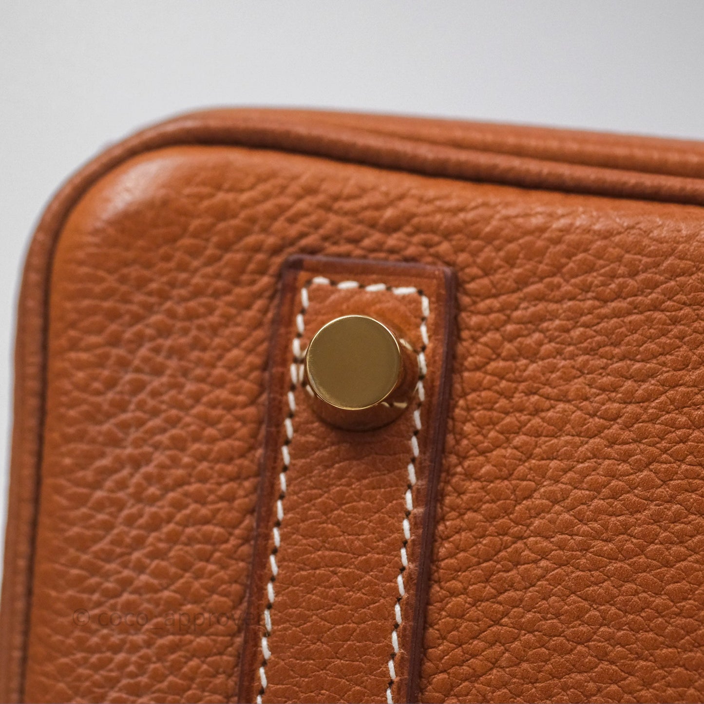 Hermès Birkin 25 Retourne Fauve 34 Barenia Gold Hardware