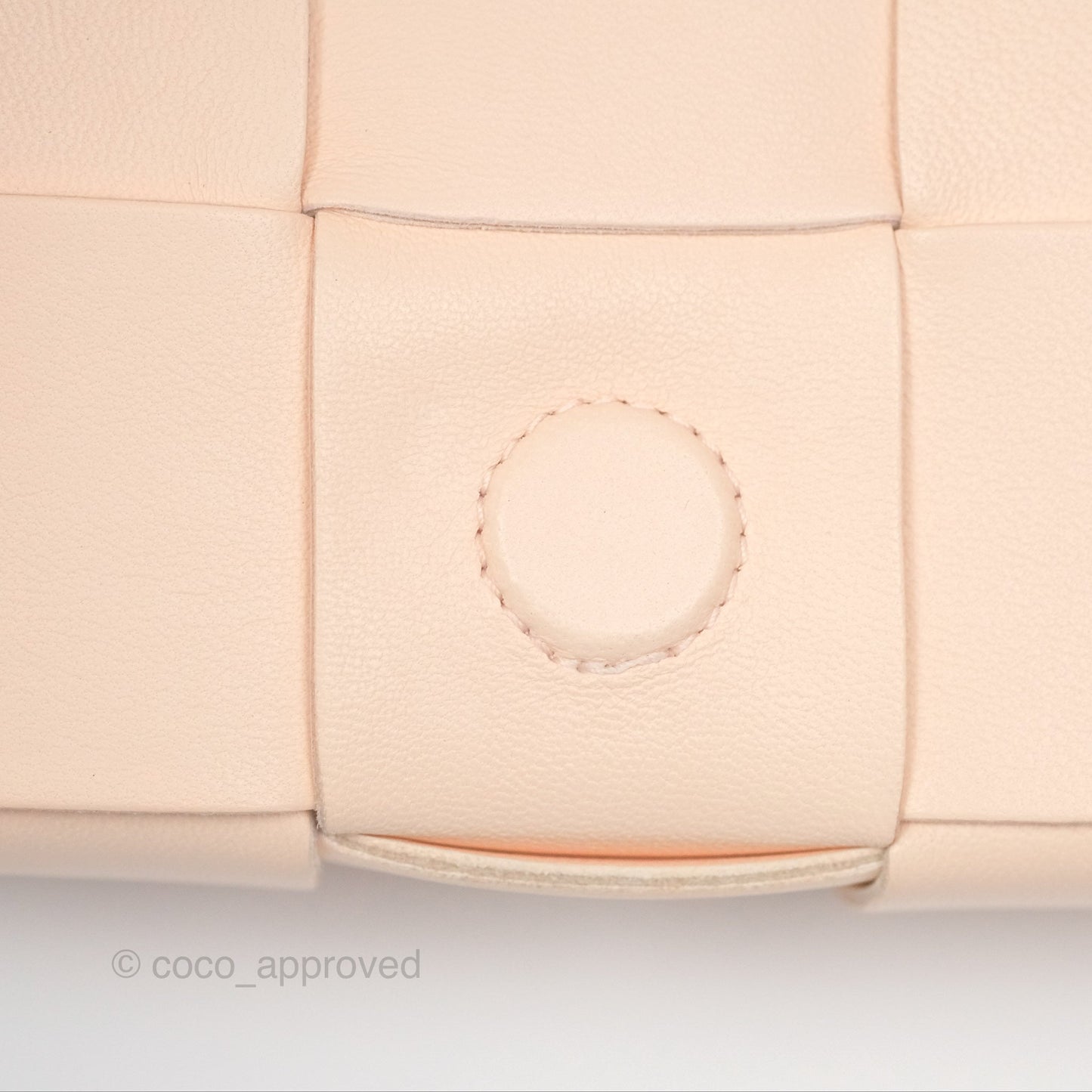 Bottega Veneta Intreccio Cassette Mini Bag Melon Washed Lambskin