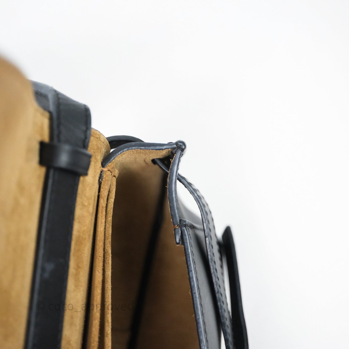 Loewe Mini Gate Dual Bag in Soft Calfskin & Jacquard Strap Black
