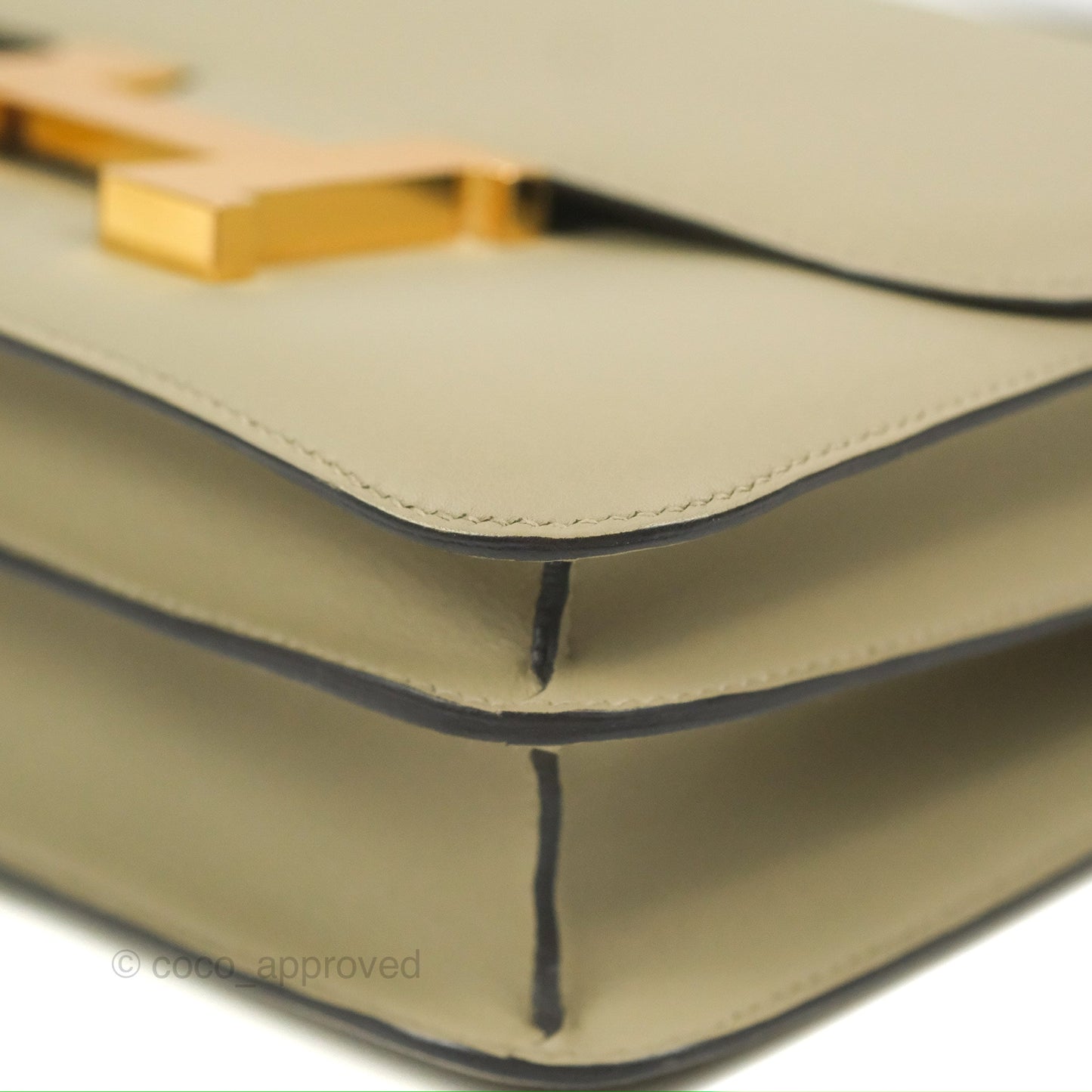 Hermès Constance 24 Sauge Swift Gold Hardware