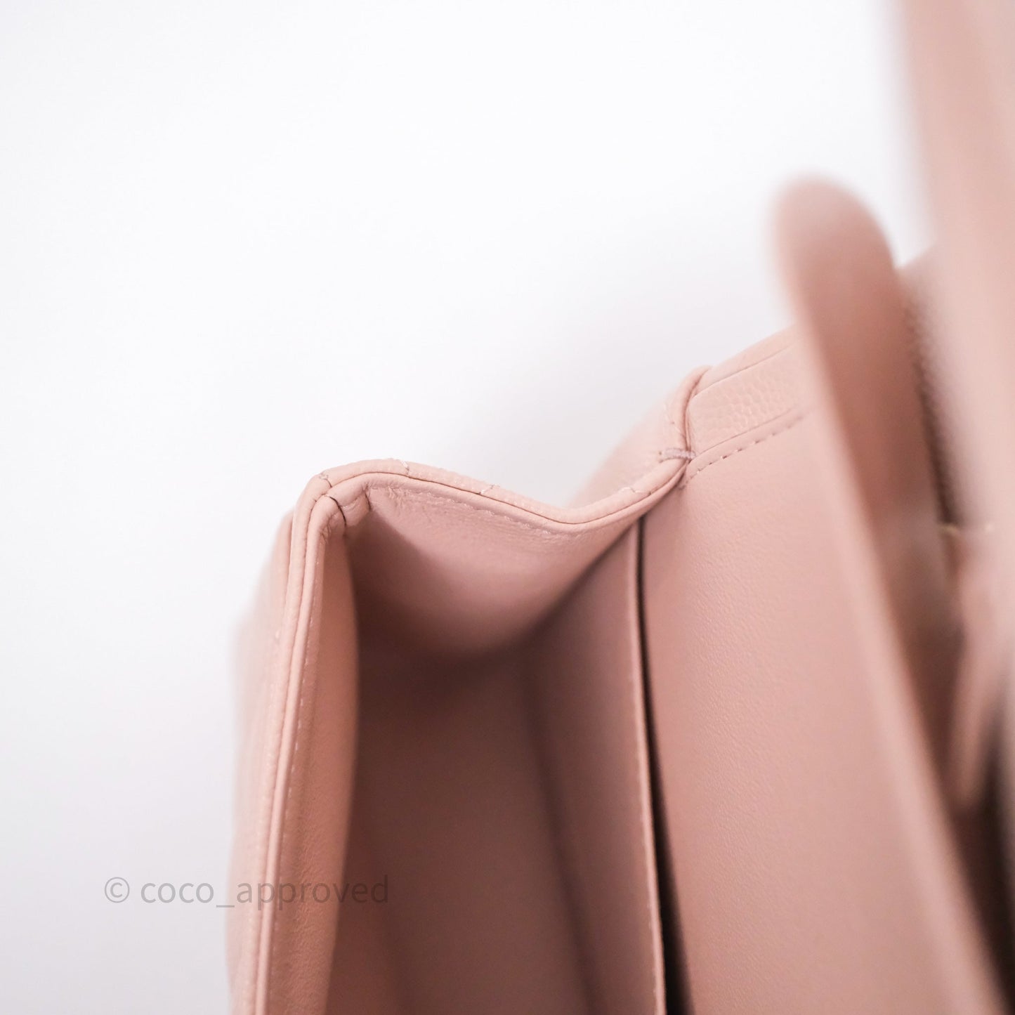 Chanel Small Classic Flap Quilted Light Pink Caviar Gold Hardware