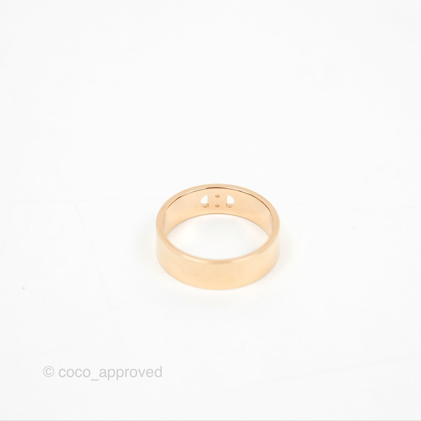 Hermès H d'ancre Ring PM Rose Gold Diamond
