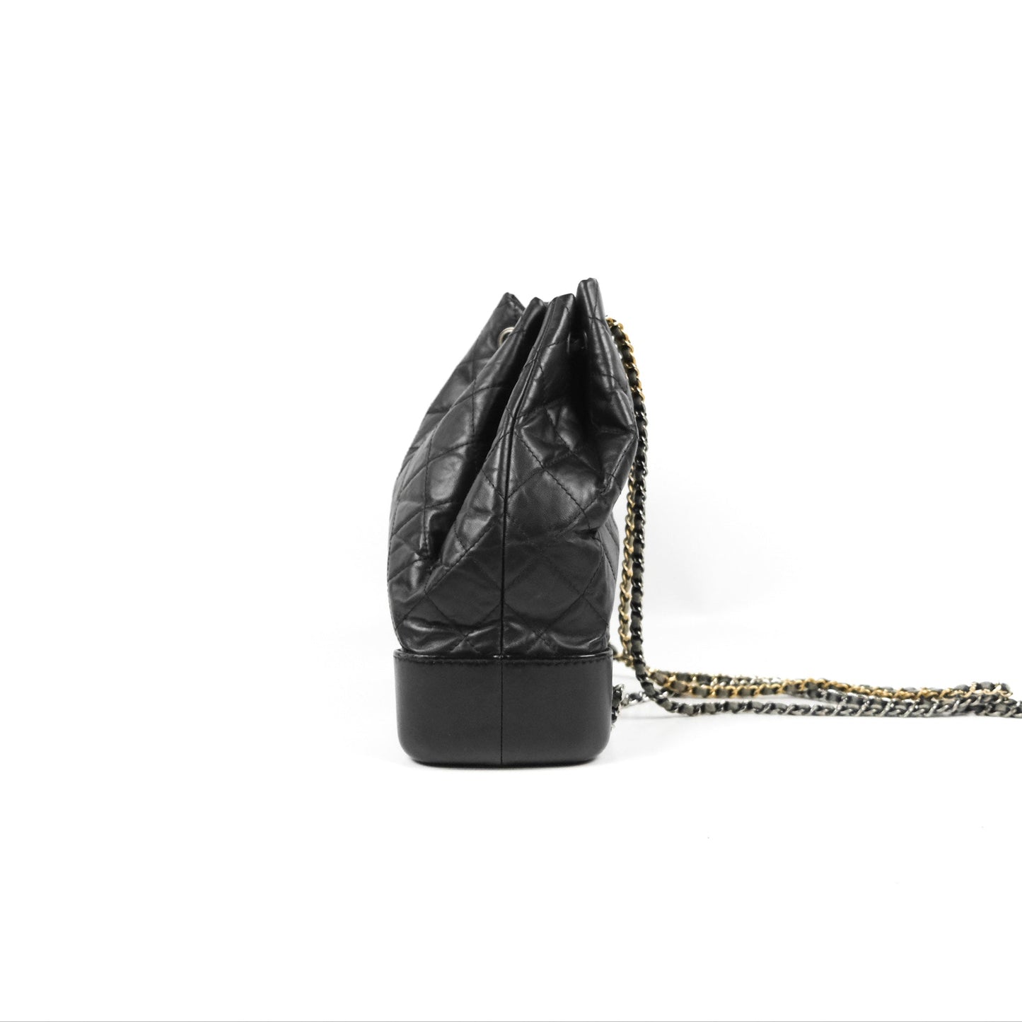 Chanel Medium Gabrielle Backpack Black Aged Calfskin