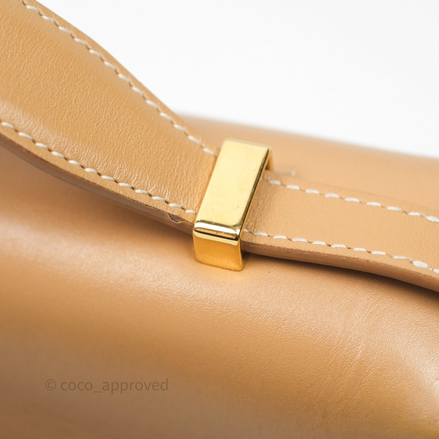 Loro Piana Extra Bag L27 Light Bamboo Calfskin Gold Hardware
