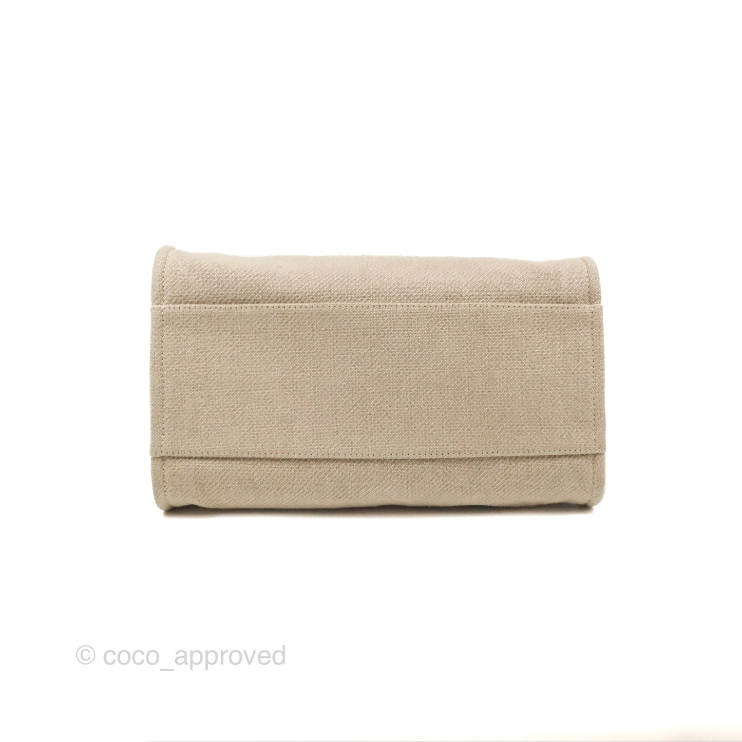 Chanel Large Deauville Black/Taupe Canvas Gold Hardware