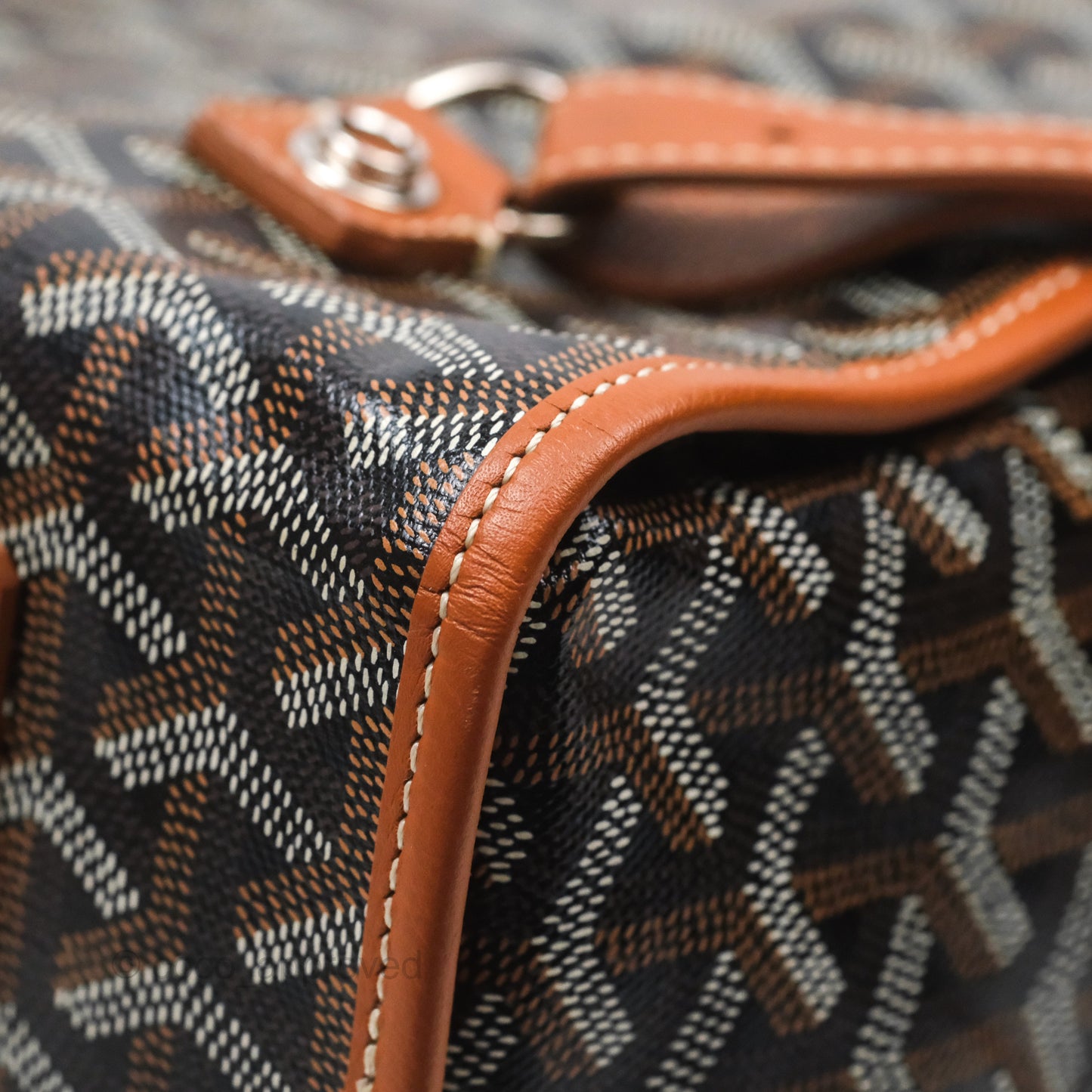 Goyard Saint Léger Backpack Black/ Tan