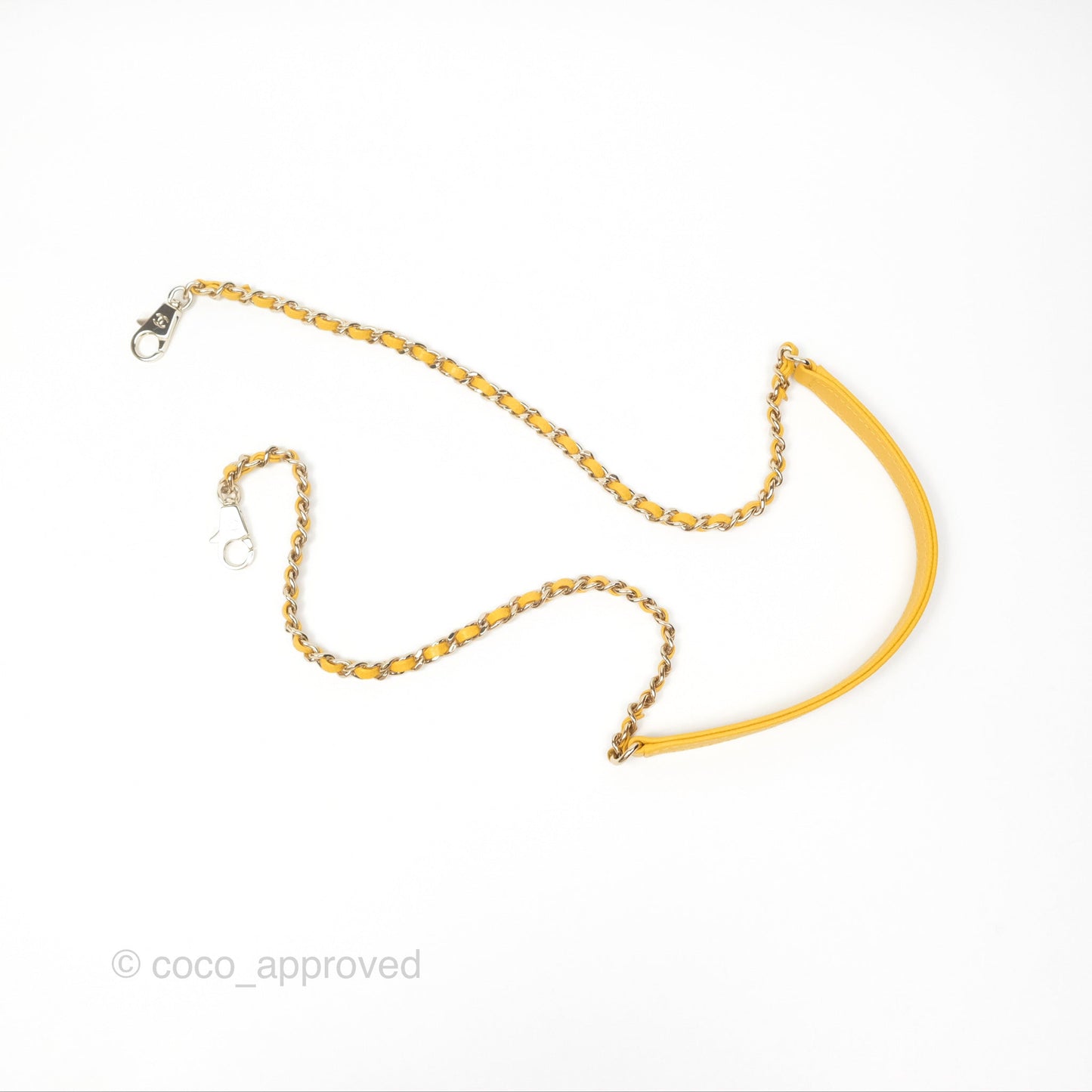 Chanel Small Coco Handle Mustard Yellow Caviar Gold Hardware
