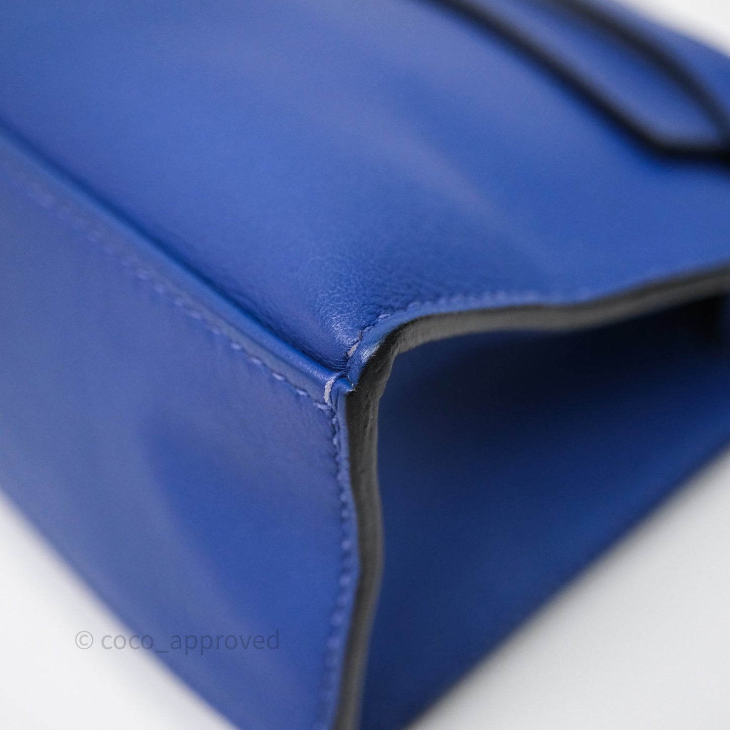 Hermès Kelly Pochette Clutch Electric Blue Swift Gold Hardware
