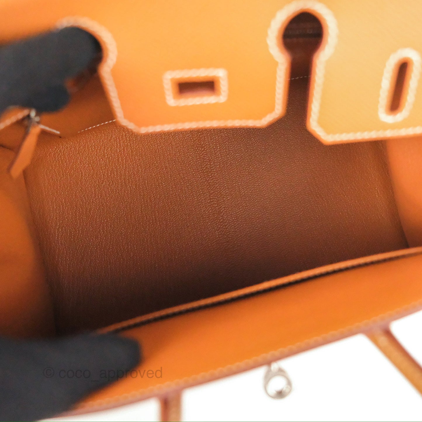 Hermes Birkin 25 Sellier Gold Epsom Palladium Hardware