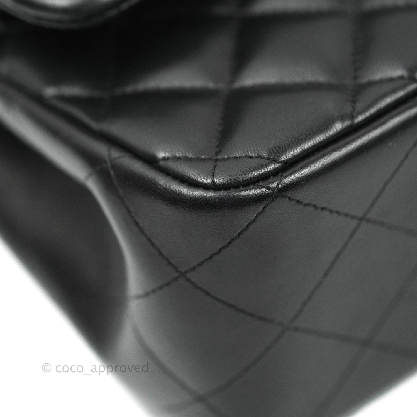 Chanel Jumbo Double Flap Black Lambskin Silver Hardware⁣⁣