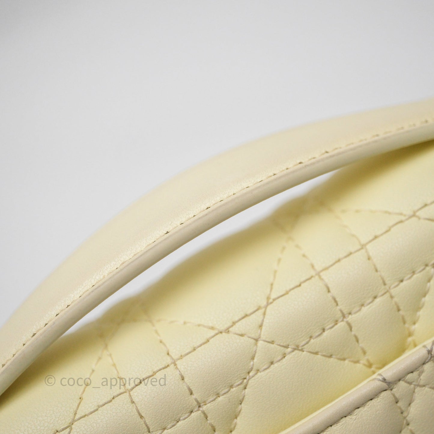 Christian Dior My Dior Mini Bag Yellow Cannage Lambskin Gold Hardware