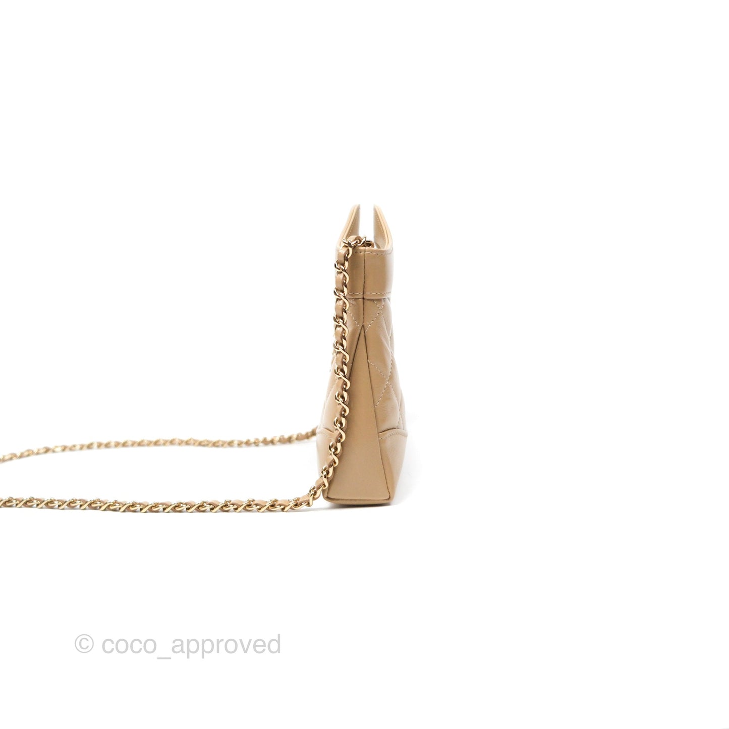 Chanel Nano 31 Beige Shiny Calfskin Gold Hardware