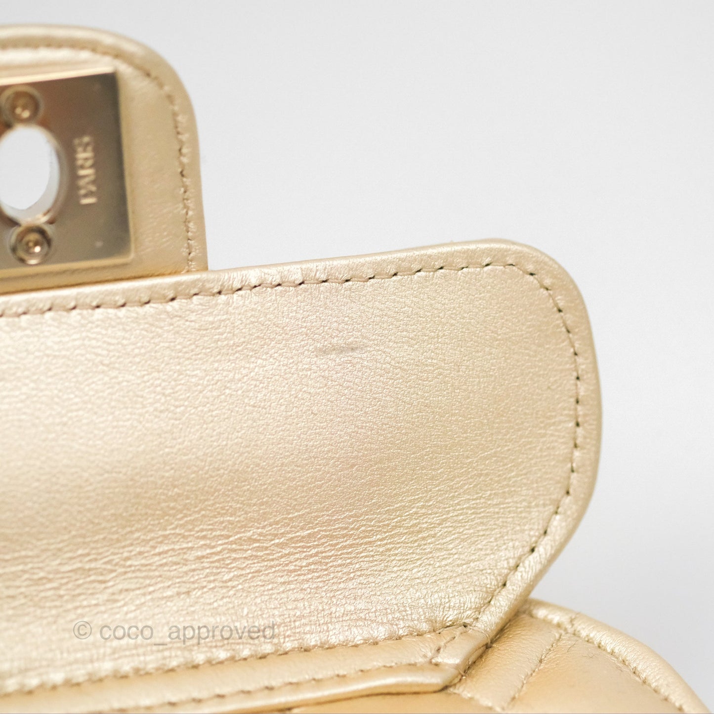 Chanel Small Heart Bag Gold Lambskin Gold Hardware 22S