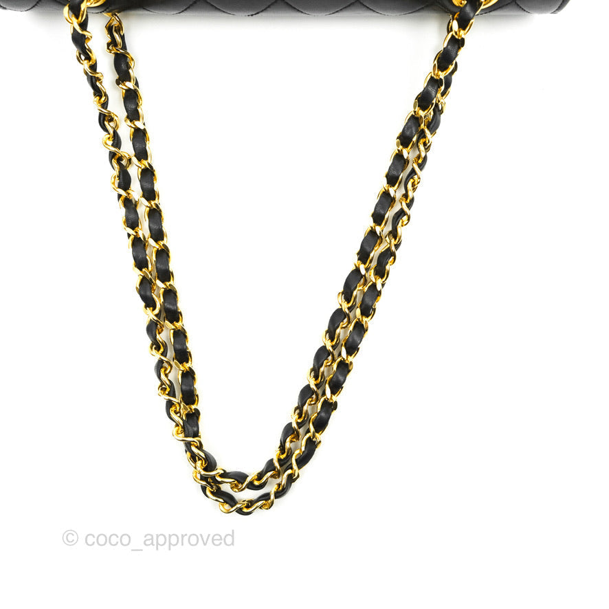 Chanel Vintage Round Flap Bag Quilted Lambskin Gold Hardware