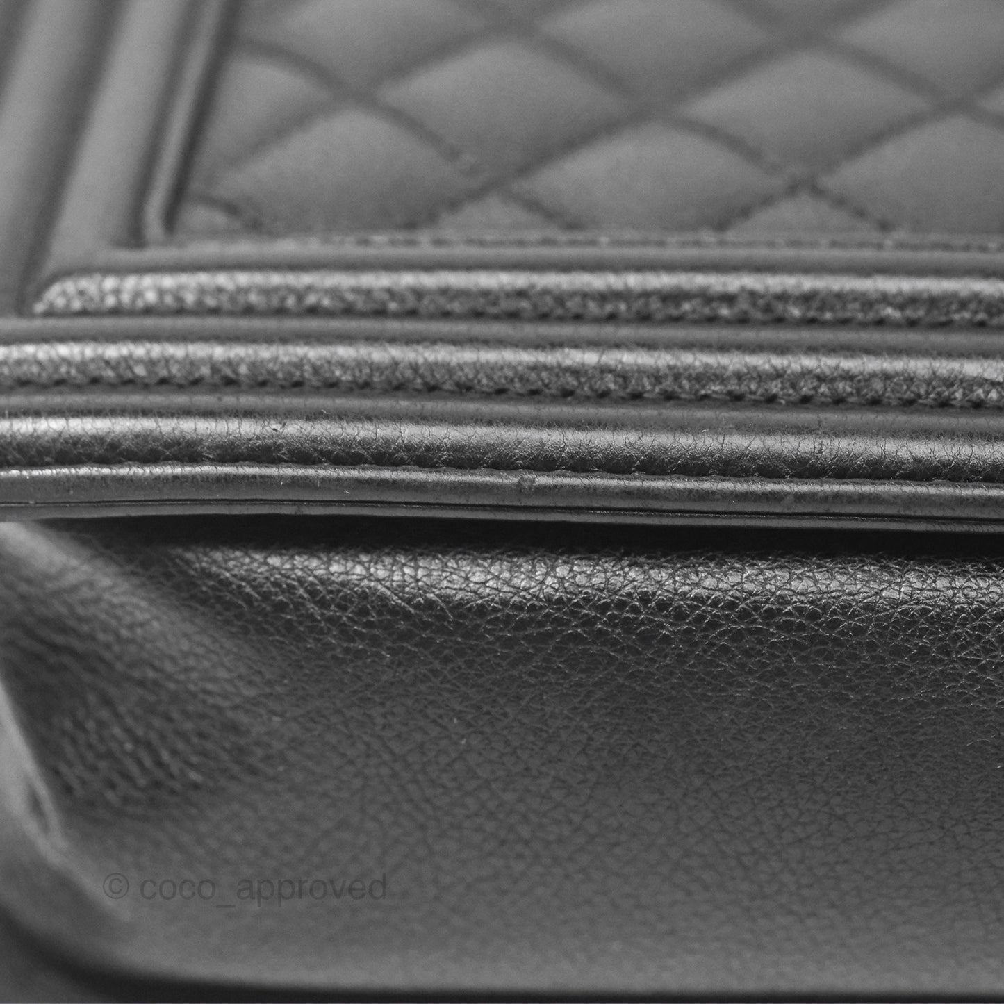 Chanel Medium Boy Quilted Black Calfskin Ruthenium Hardware