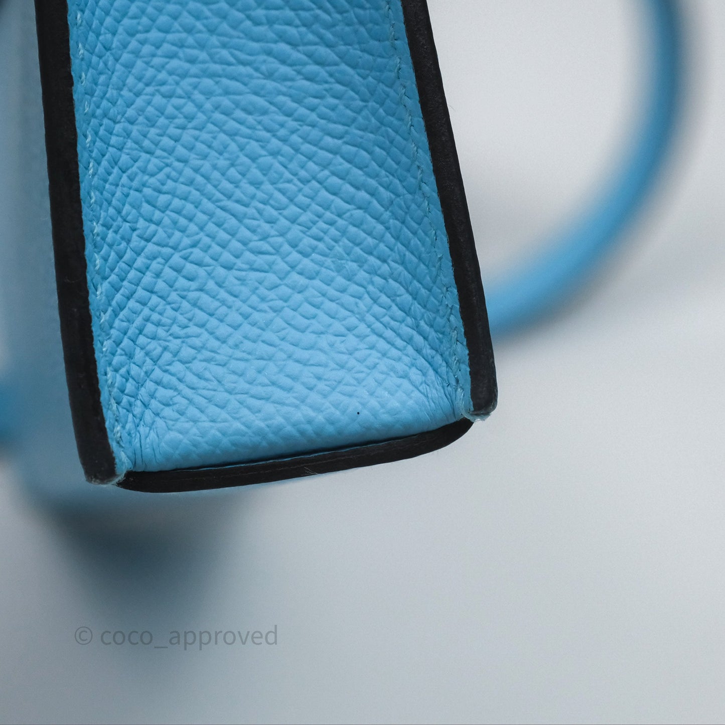 Hermès Hermesnap Wallet Epsom Celeste 7N Palladium Hardware