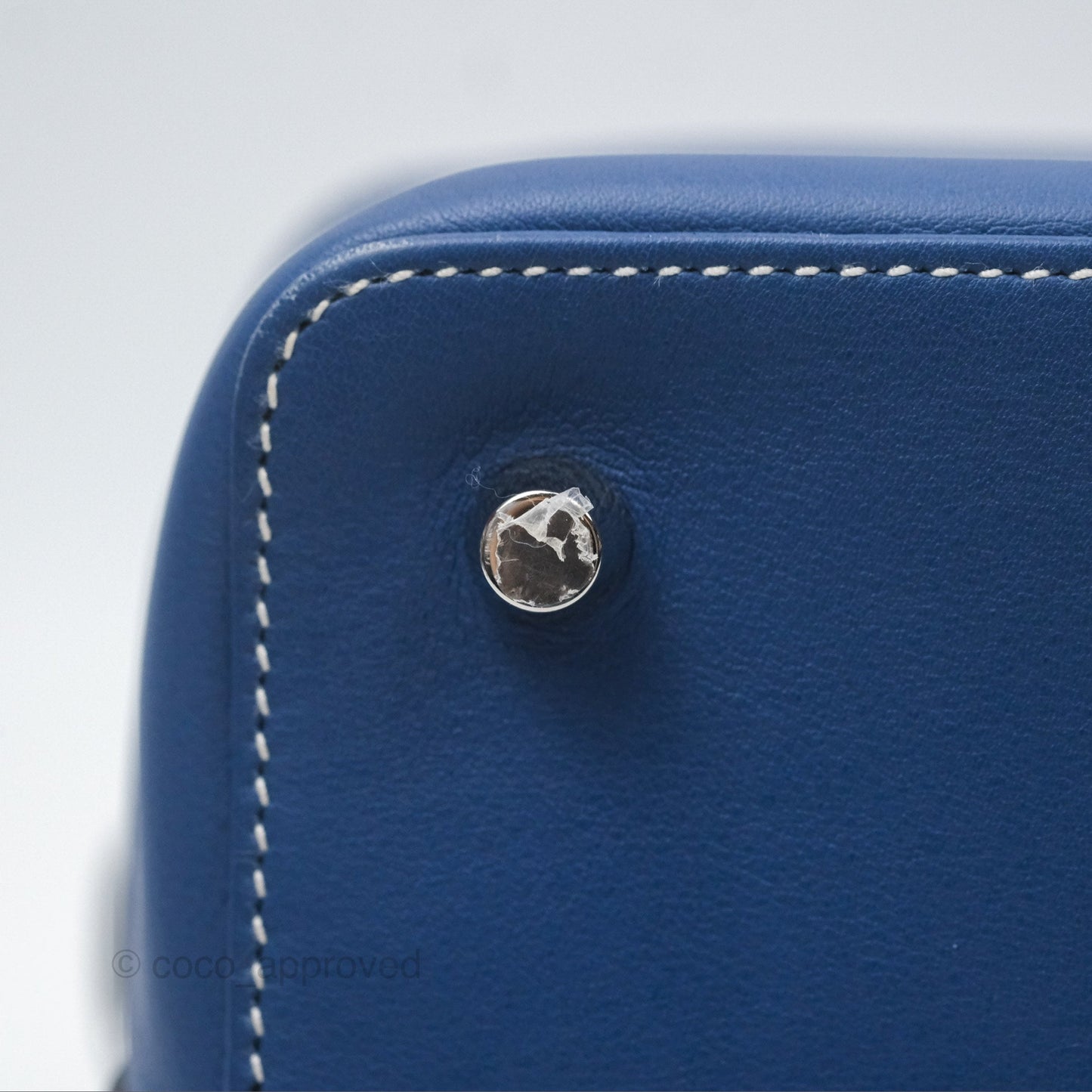 Hermès ToolBox 20 Bleu Agate R2 Swift Palladium Hardware