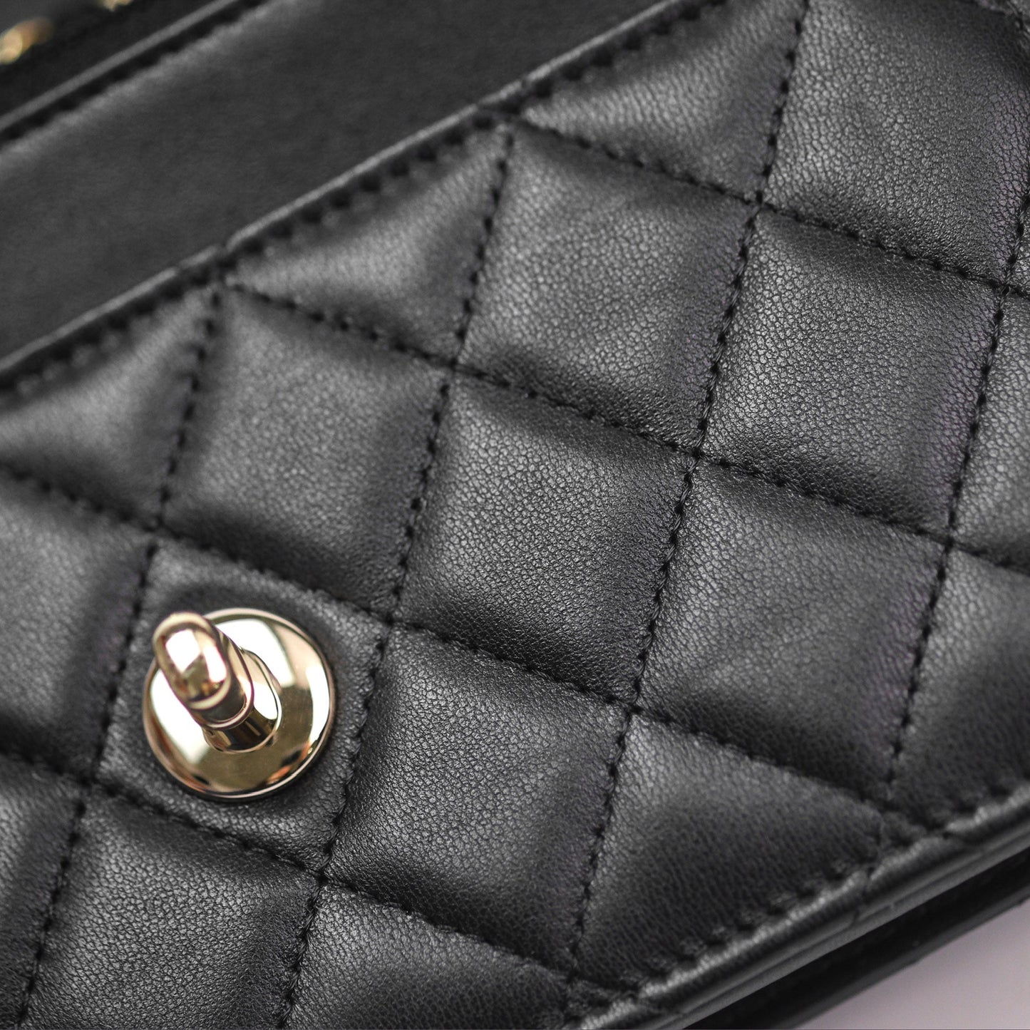 Chanel Trendy CC WOC Wallet on Chain Black Lambskin Gold Hardware