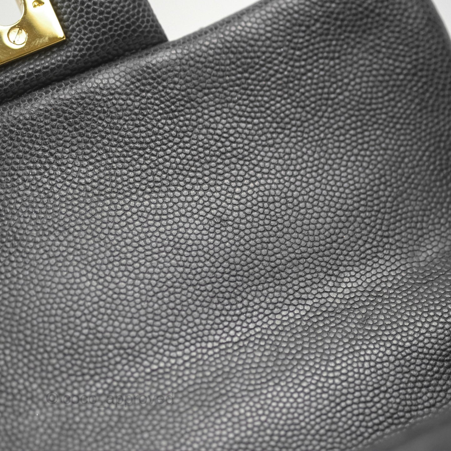 Chanel Mini Square Flap Quilted Black Caviar Gold Hardware
