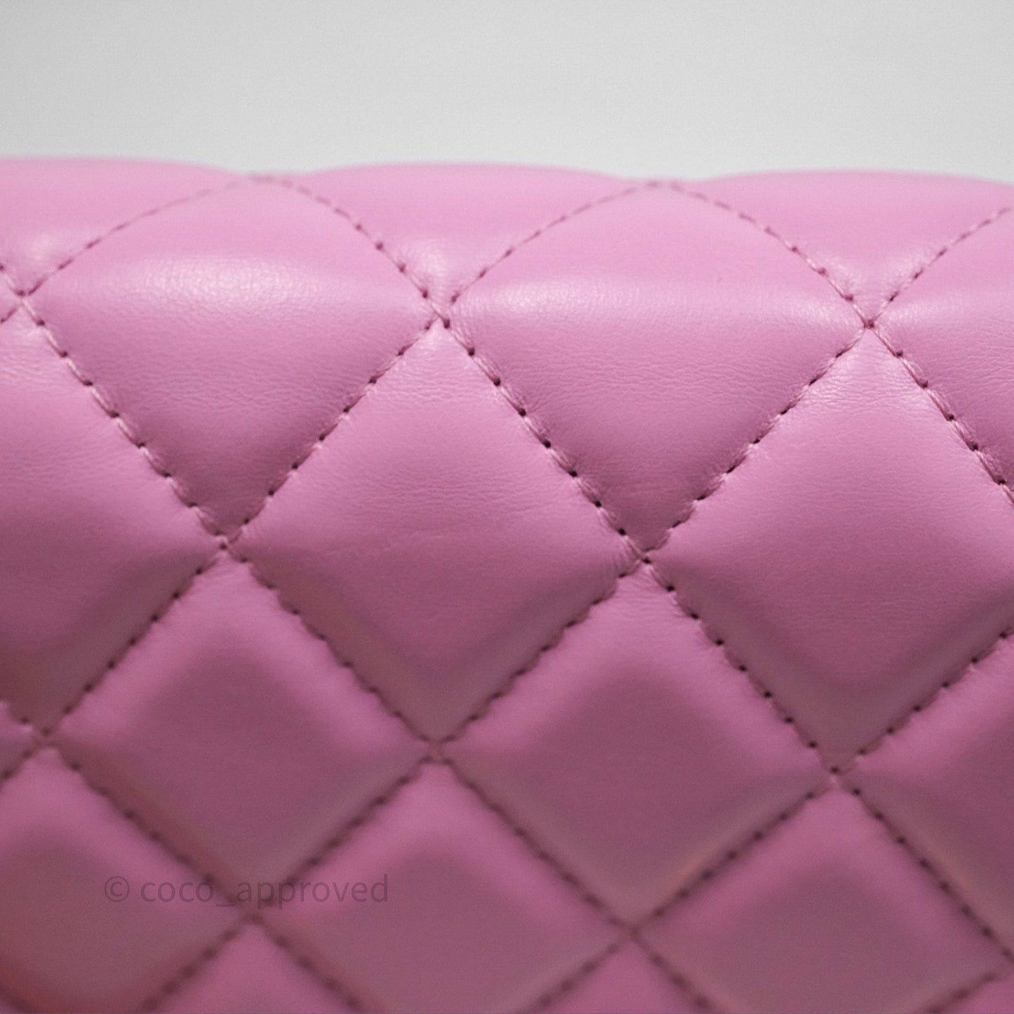 Chanel CC Chain Wallet On Chain WOC Pink Lambskin Aged Gold Hardware