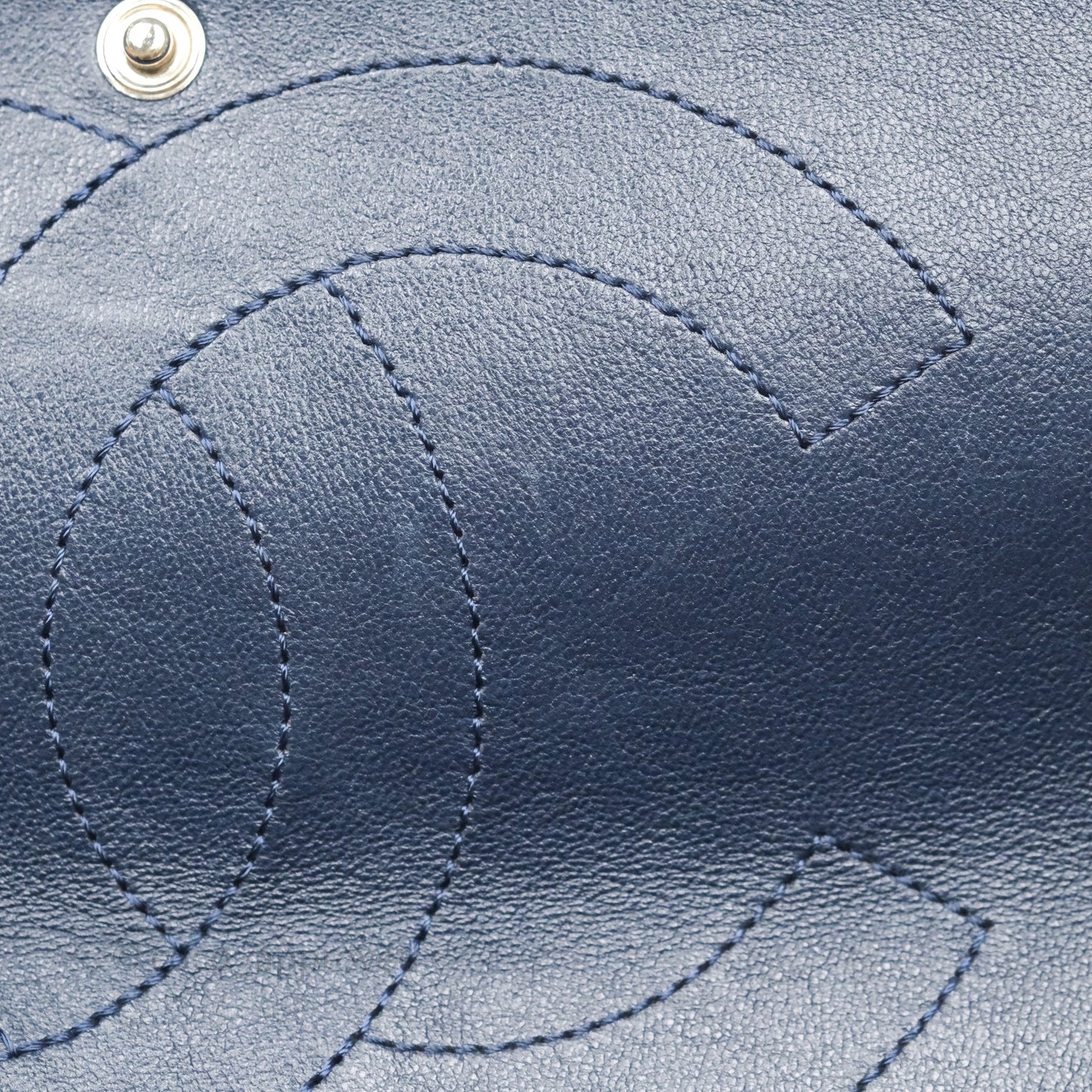 Chanel Reissue 227 Quilted Navy Lambskin Ruthenium Hardware