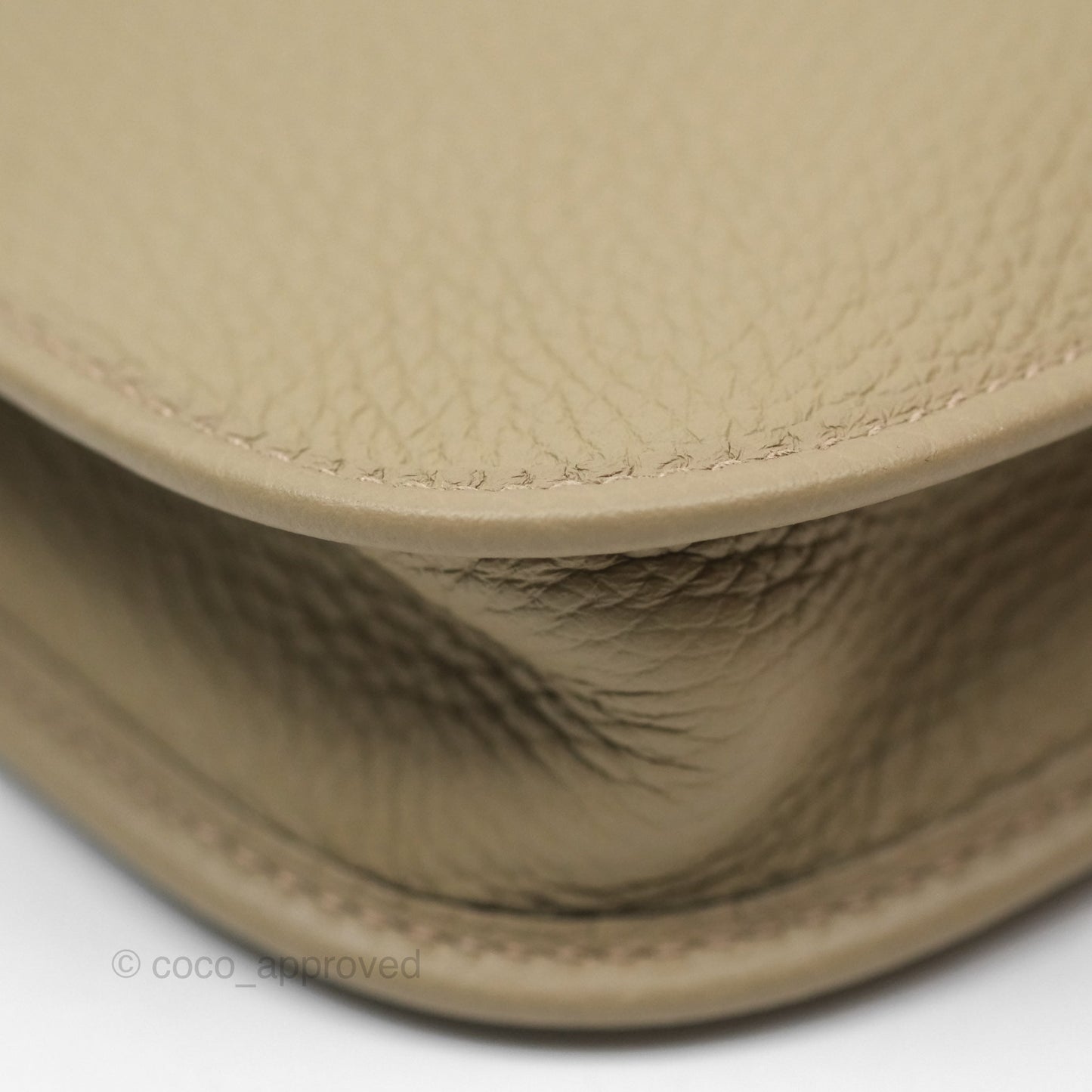 Hermès Mini Evelyne 16 Beige Marfa 8Q Clemence Palladium Hardware
