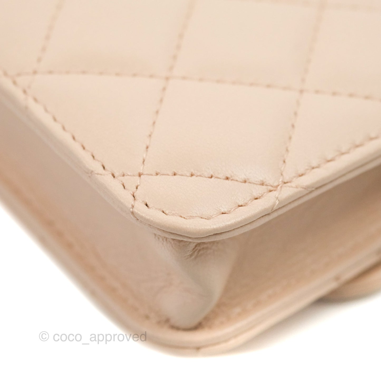 Chanel Mini Pearl Crush Clutch With Chain Belt Rose Clair Pink Lambskin Aged Gold Hardware