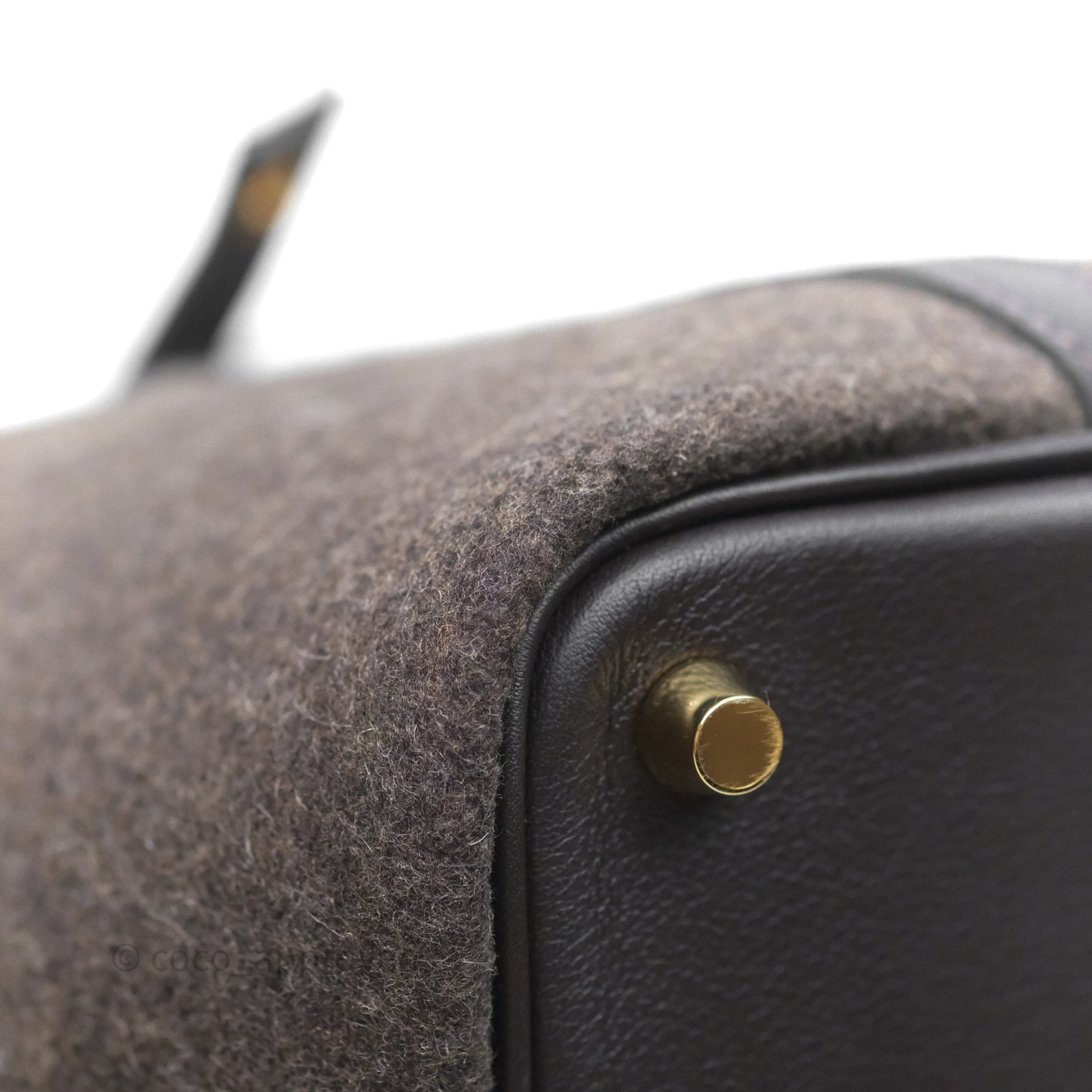 Hermès Picotin 18 Ebene 46 Wool Feutre Swift Gold Hardware