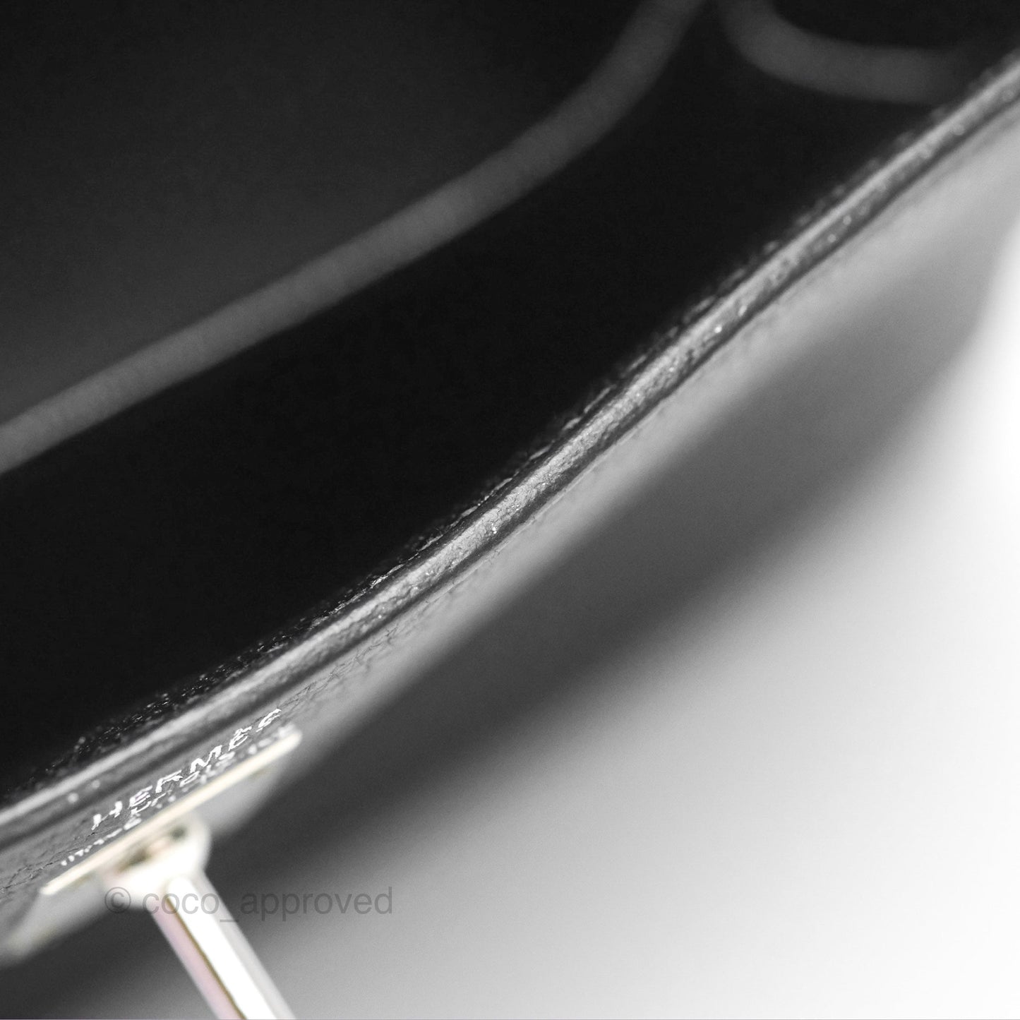 Hermès Retourne Kelly 25 Black Togo Palladium Hardware