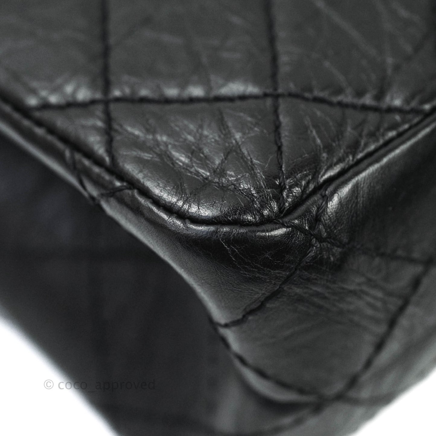 Chanel Reissue Quilted Aged Calfskin Black Ruthenium Hardware 226