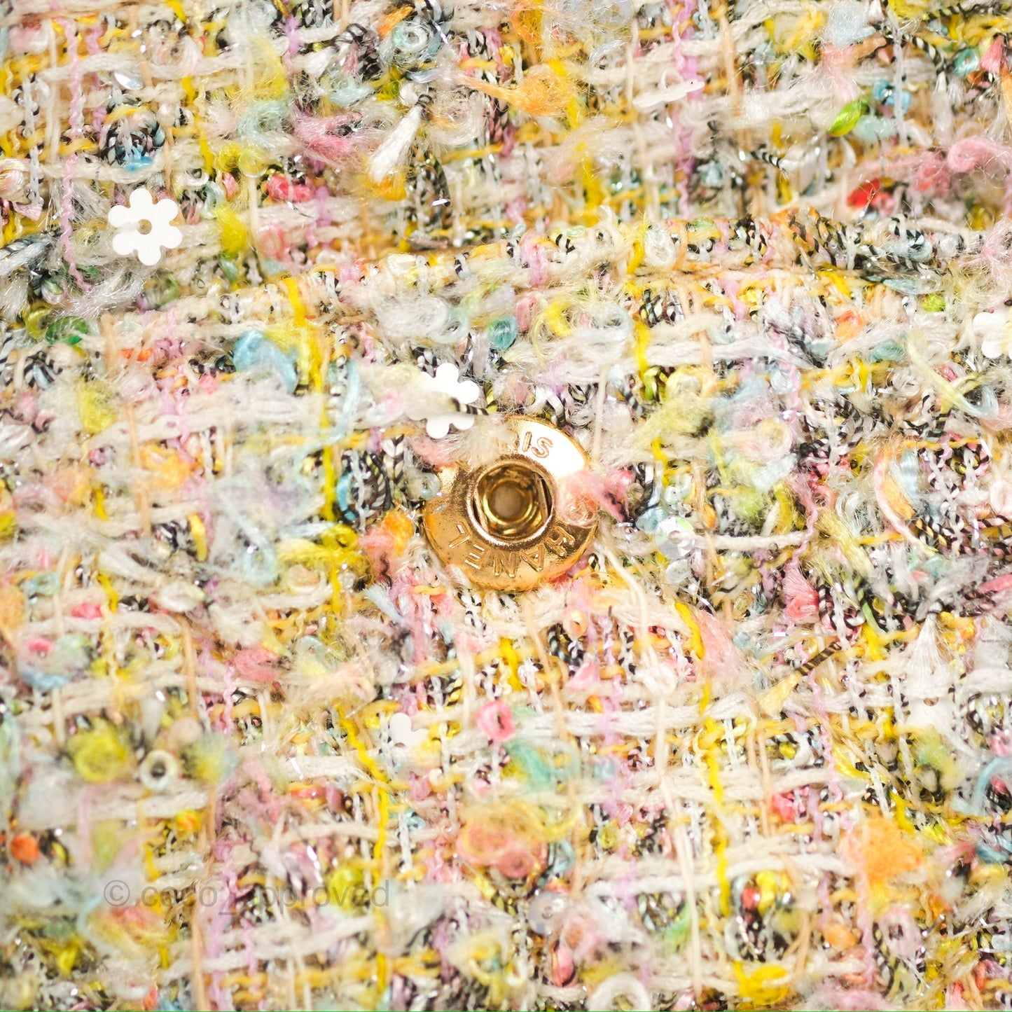 Chanel Reissue Tweed Pastel Garden Party Flap