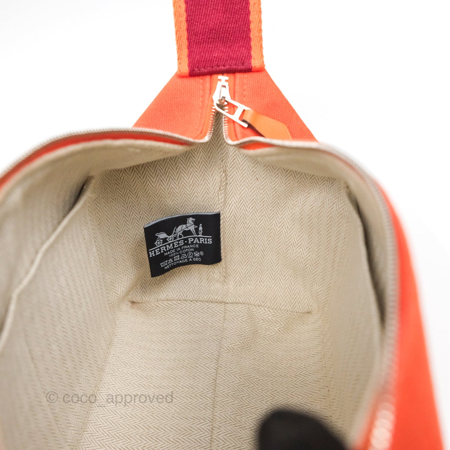Hermès Small Bride-A-Brac Orange Feu Canvas